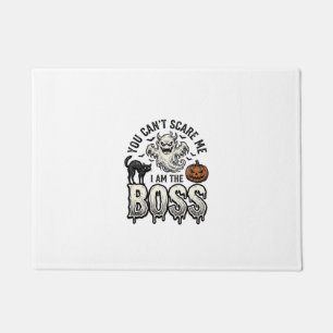 Halloween Boss Geist Vintage Gravur Shirt Design Fußmatte