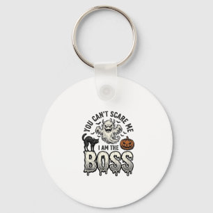 Halloween Boss Geist Vintage Gravur Shirt Design Schlüsselanhänger