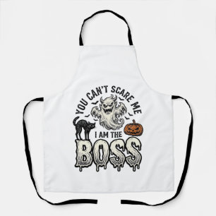 Halloween Boss Geist Vintage Gravur Shirt Design Schürze