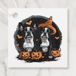 Halloween Boston Terrier Dogs Geschenkanhänger