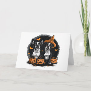 Halloween Boston Terrier Dogs Karte
