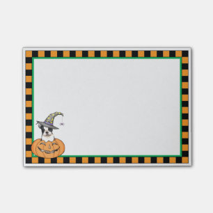 Halloween Boston Terrier Post-it Klebezettel