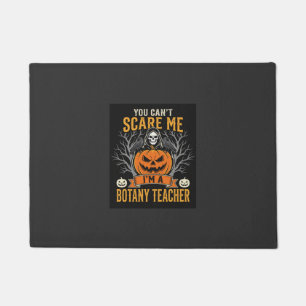 Halloween Botanik-Lehrer Skelett-Kürbis-Design Fußmatte