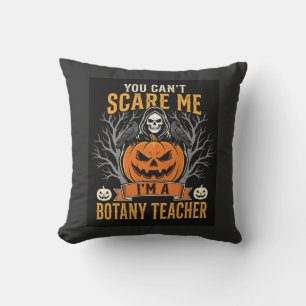 Halloween Botanik-Lehrer Skelett Kürbis Design Kissen