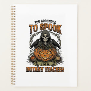 Halloween Botanik-Lehrer Vintage-Stich Kürbis Planer