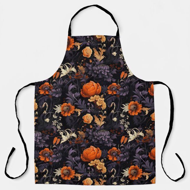 Halloween Botanische Küche Schürze (Vorderseite)