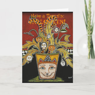 Halloween Bouquet I Karte
