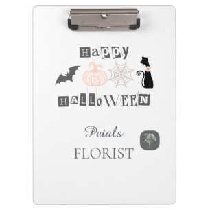 Halloween-Boutique-Floristik-Geschäftsbranding Klemmbrett