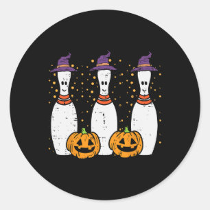 Halloween Bowling Kostüm Bowler Men Women Kids Bo Runder Aufkleber