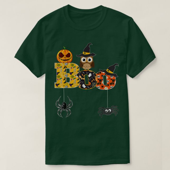 Halloween Bowling mit Hexenhühnchen-Jungs-Mädchen T-Shirt (Design vorne)