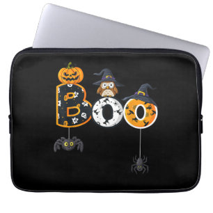 Halloween-Bowling mit Hexenhutspinnen Laptopschutzhülle