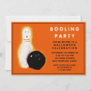 Halloween-Bowling-Party Einladungen