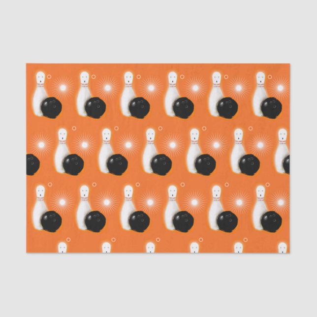 Halloween Bowling Seidenpapier (Vorderseite)