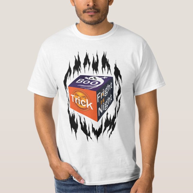 "Halloween Box of Scares" T-Shirt (Vorderseite)