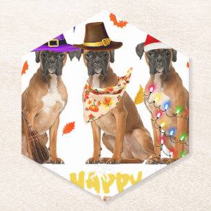 Halloween Boxer Hunde Tiere Welpe Lover Pet Besitz Untersetzer