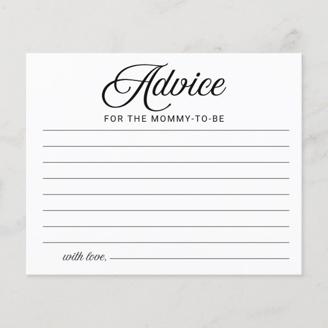 Halloween Boy Baby Shower Advisor Cards (Vorderseite)