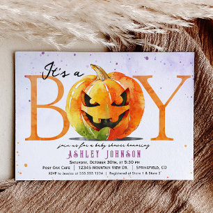 Halloween Boy Baby Shower Einladung