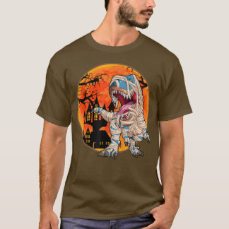 Halloween Boys Dinosaur Skeleton T rex Beängstigen T-Shirt