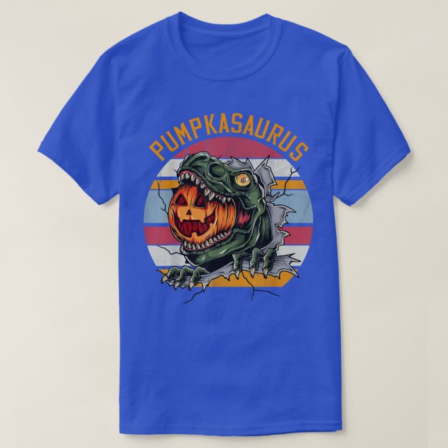 Halloween Boys Men Pumpkasaurus Dinosaur Pumpkin F T-Shirt (Design vorne)