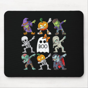 Halloween Boys Skeleton Zombie Pumpkin Unique Boo Mousepad