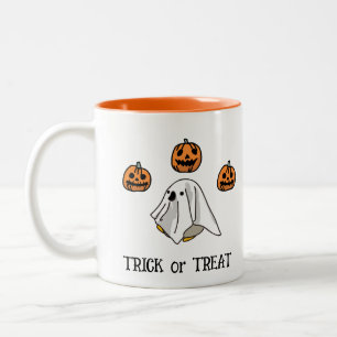 Halloween Brauch skurrile lustige Geister Zweifarbige Tasse