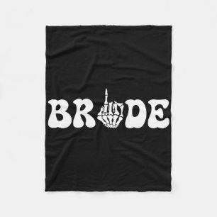 Halloween Braut Groom Skeleton Couple Matc Fleecedecke