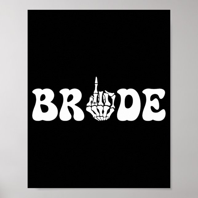 Halloween Braut Groom Skeleton Couple Matc Poster (Vorne)
