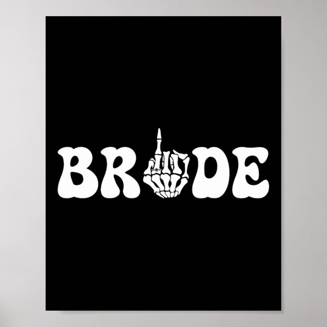 Halloween Braut Groom Skeleton Couple Matc Poster (Vorne)
