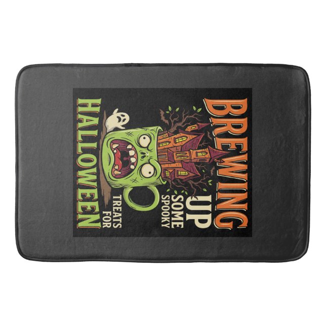 Halloween braut unheimliche Behandlungen Heimgesuc Badematte (Vorderseite)