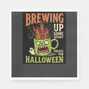 Halloween braut unheimliche Behandlungen Heimgesuc Serviette