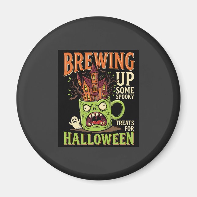 Halloween braut unheimliche Behandlungen verzauber Magnet (Vorne)