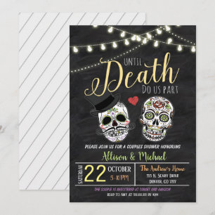 Halloween Brautparty Hochzeits Einladung