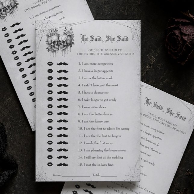 Halloween Brautparty, sagte er, sie sagte Game (Von Creator hochgeladen)