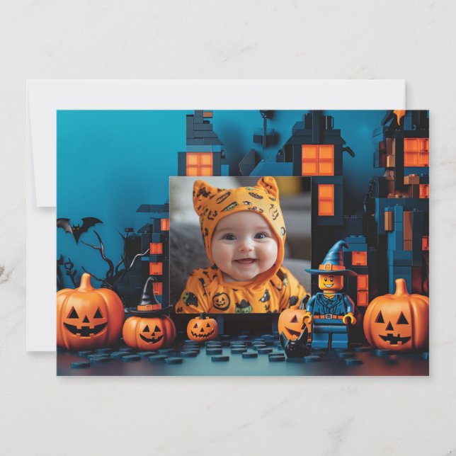 Halloween "Brick-or-Leckerei" Karte (Vorderseite)