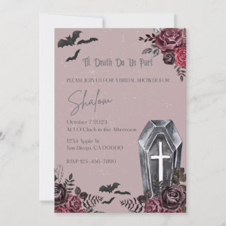 Halloween Bridal Dusche Einladung