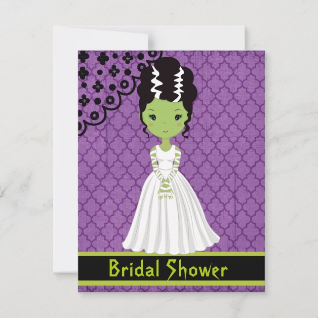 Halloween Bridal Dusche Einladung (Vorderseite)
