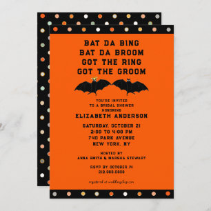 Halloween Bridal Dusche Einladung
