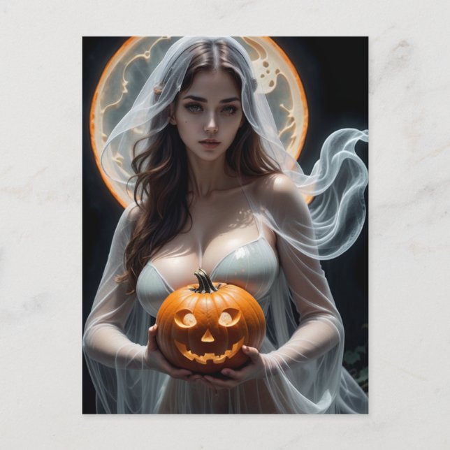 Halloween Bride Postkarte (Vorderseite)