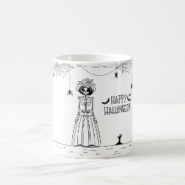 Halloween Bride Skeleton Tasse