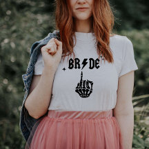 Halloween Bride Skull T - Shirt