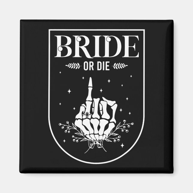 Halloween-Bridge oder Die Gothic-Junggeselinnen-Ab Magnet (Vorne)