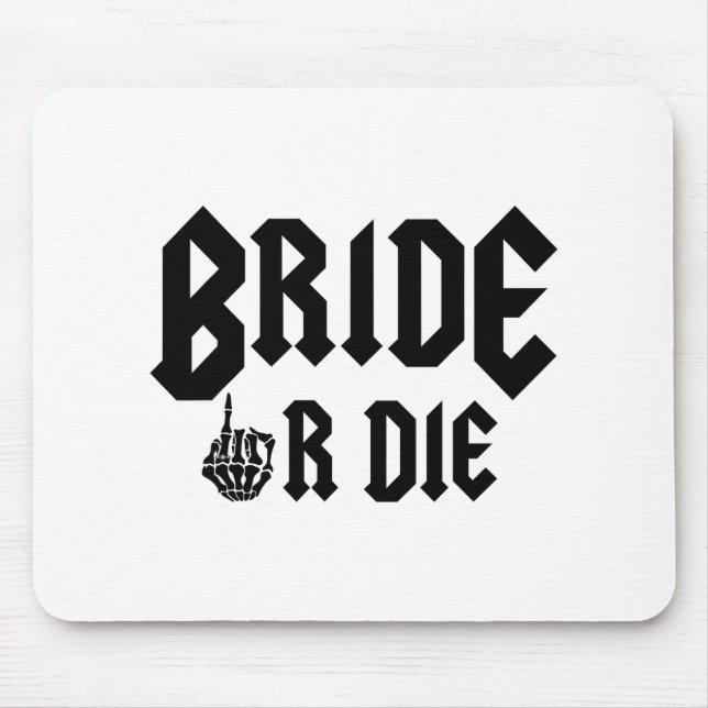 Halloween Bridge oder Die zum Rock Bachelorette Mousepad (Vorne)