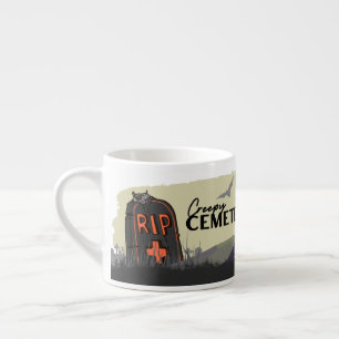 Halloween Briefmarke Collection "Creepy Friedhof" Espressotasse