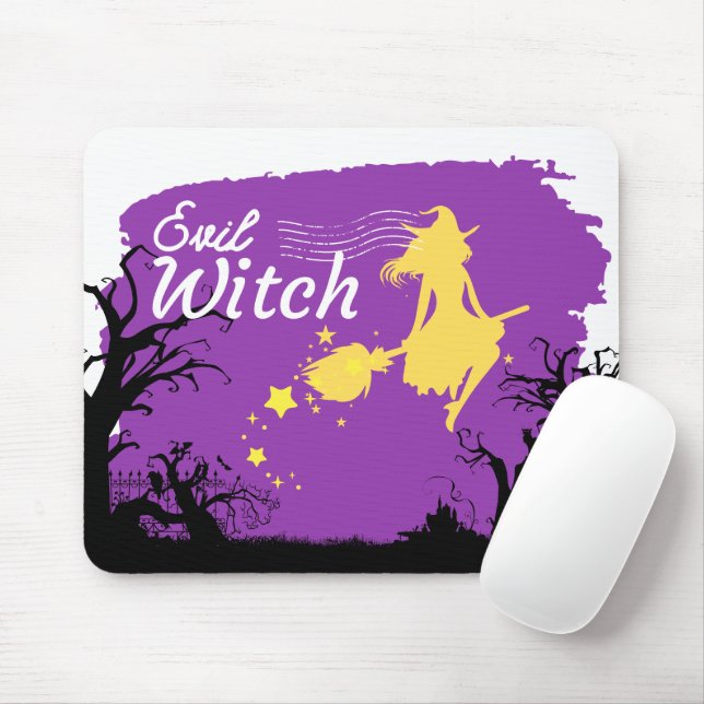 Halloween Briefmarke Collection "Evil Hexe" Mousepad (Mit Mouse)