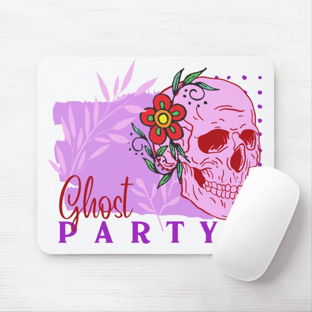 Halloween Briefmarke Collection "Ghost Party" auf  Mousepad (Mit Mouse)
