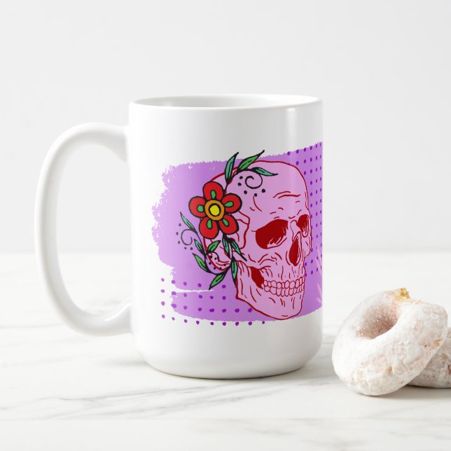 Halloween Briefmarke Collection "Ghost Party" Kaffeetasse (Mit Donut)