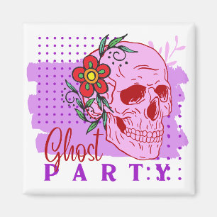 Halloween Briefmarke Collection "Ghost Party" Magnet