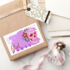 Halloween Briefmarke Collection "Ghost Party" Rechteckiger Aufkleber