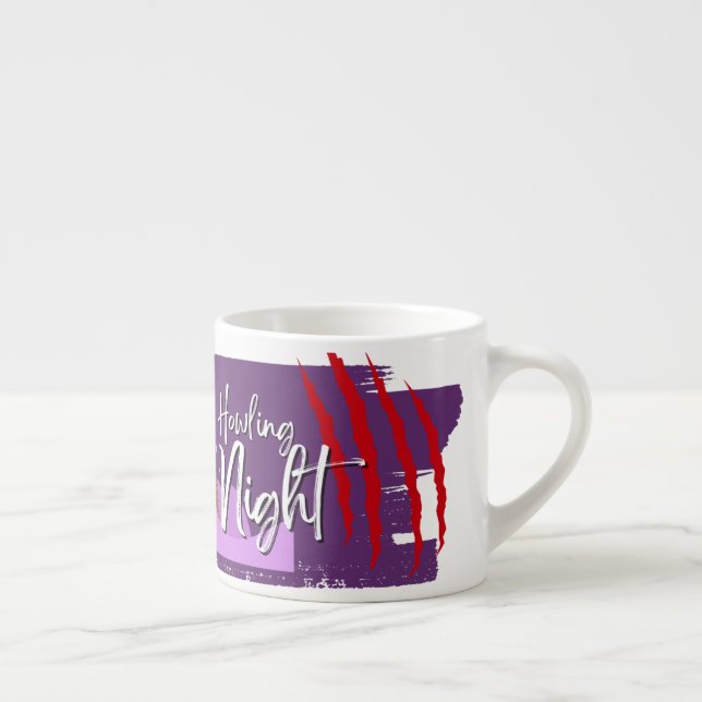 Halloween Briefmarke Collection "Howling Night" Espressotasse (Rechts)