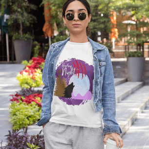 Halloween Briefmarke Collection "Howling Night" T-Shirt